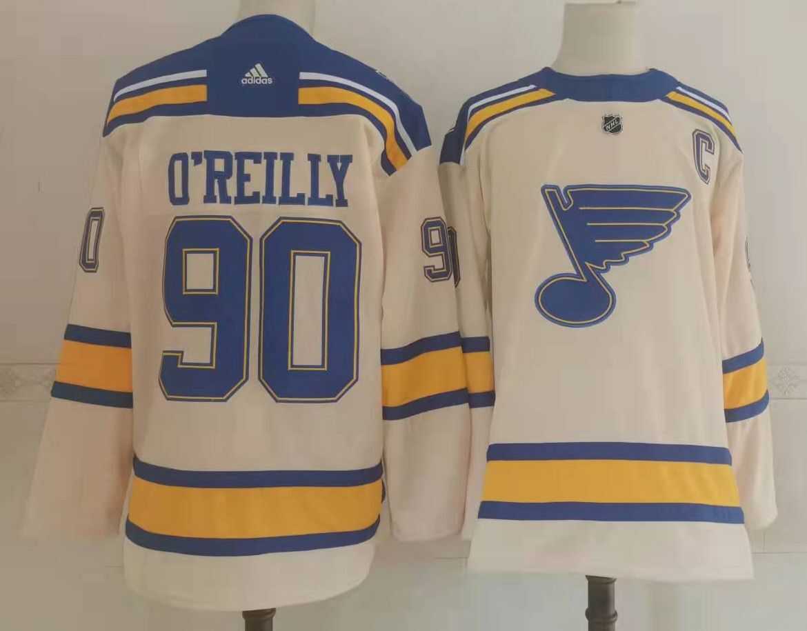 Blues 90 Ryan O'Reilly Cream 2022 Winter Classic Adidas Jersey,We sell and wholesale Blues 90 Ryan O'Reilly Cream 2022 Winter Classic Adidas Jersey on line form chian!
